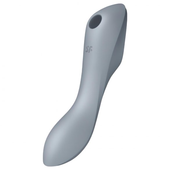 Satisfyer Curvy Trinity 3 - 2in1 vibrator na vazdušne talase (siva)