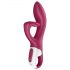 Satisfyer Embrace Me - punjivi vibrator sa dodatkom za klitoris (crveni)