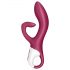 Satisfyer Embrace Me - punjivi vibrator sa dodatkom za klitoris (crveni)