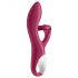 Satisfyer Embrace Me - punjivi vibrator sa dodatkom za klitoris (crveni)