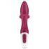 Satisfyer Embrace Me - punjivi vibrator sa dodatkom za klitoris (crveni)