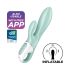 Satisfyer Air Pump Bunny 5 - pametan vibrirajući pumpač (menta)