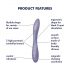 Satisfyer G-spot Flex 2 - fleksibilni G-tačka vibrator, punjiv (ljubičasti)