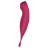 Satisfyer Twirling Pro - pametan klito-vibrator 2u1 (crveni)