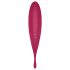 Satisfyer Twirling Pro - pametan klito-vibrator 2u1 (crveni)