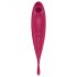 Satisfyer Twirling Pro - pametan klito-vibrator 2u1 (crveni)