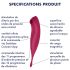 Satisfyer Twirling Pro - pametan klito-vibrator 2u1 (crveni)