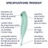 Satisfyer Twirling Pro - pametan 2u1 klitoralni vibrator (menta)