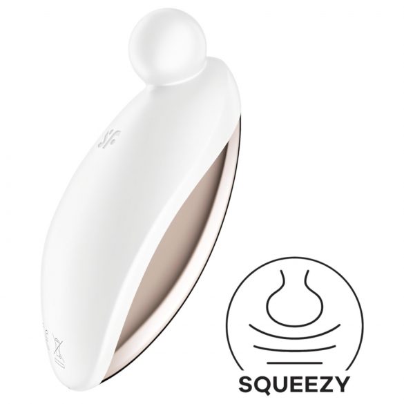 Satisfyer Spot On 2 - akumulátorový klitorální vibrátor (bílý)