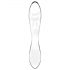 Satisfyer Dazzling Crystal 1 - Dupli stakleni dildo (prozirni)