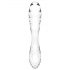 Satisfyer Dazzling Crystal 1 - Dupli stakleni dildo (prozirni)