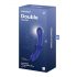 Satisfyer Double Crystal - Dupli stakleni dildo (plavi)