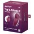 Satisfyer Tap & Climax 2 - 2u1 stimulator klitorisa i vibrator (crveni)