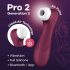 Satisfyer Pro 2 Gen3 - chytrý stimulátor klitorisu s tlakovými vlnami (červený)