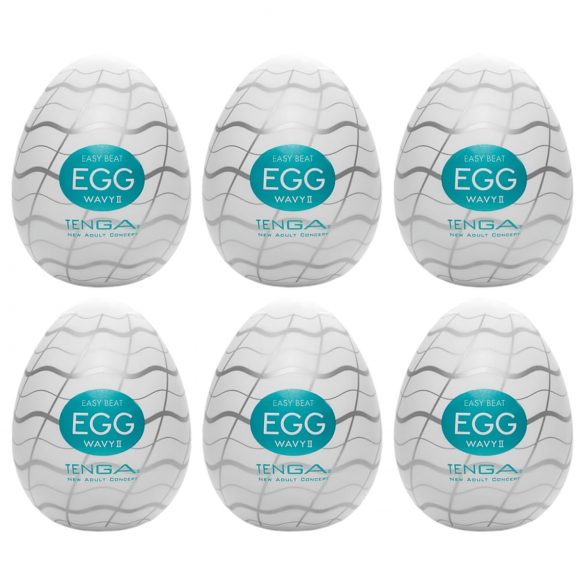 TENGA Egg Wavy II - masturbační vajíčko (6 ks)