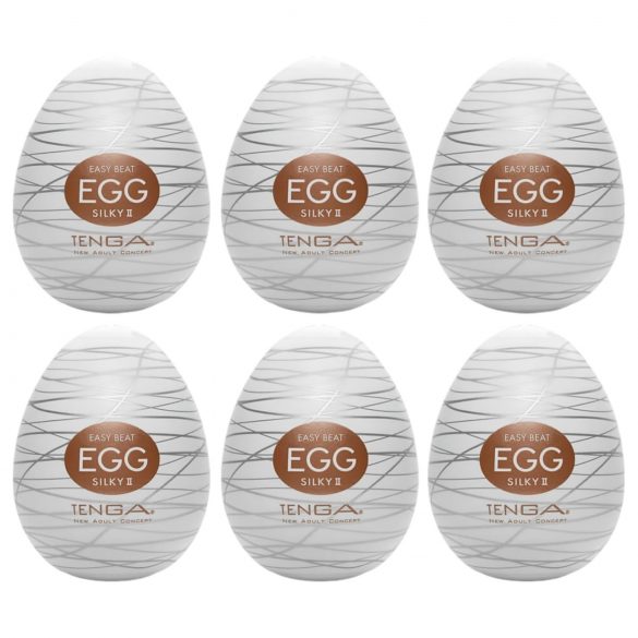 TENGA Egg Silky II - Masturbaciono jaje (paket od 6)