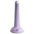 Dillio Radoznali Pet - silikonski dildo s postoljem (15cm) - ljubičasti