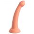 Dillio Secret Explorer - přísavkový dildo s žaludem (17 cm) - oranžové