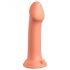 Dillio Veliki Heroj - silikonski dildo sa vakumom (17cm) - narandžasta