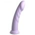 Dillio Super Eight - silikonski dildo sa prijanjajućom bazom (21cm) - ljubičasti