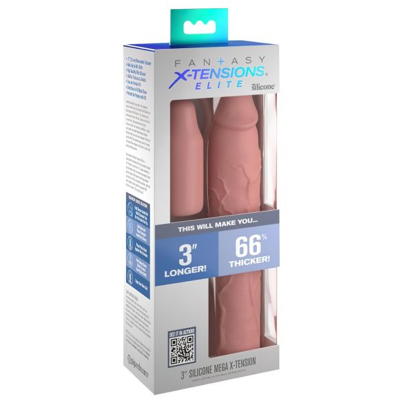 X-TENSION Elite 3 - podesivi penis rukav (naturalan)