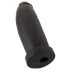 Realistixxx Real Giant - džinovski dildo - 30 cm (crni)