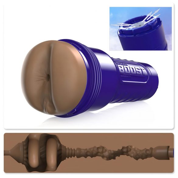 Fleshlight Boost Blast - realistični guza masturbator (braon)