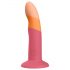 ROMP Dizi - fleksibilni silikonski dildo (pink-narandžasti)