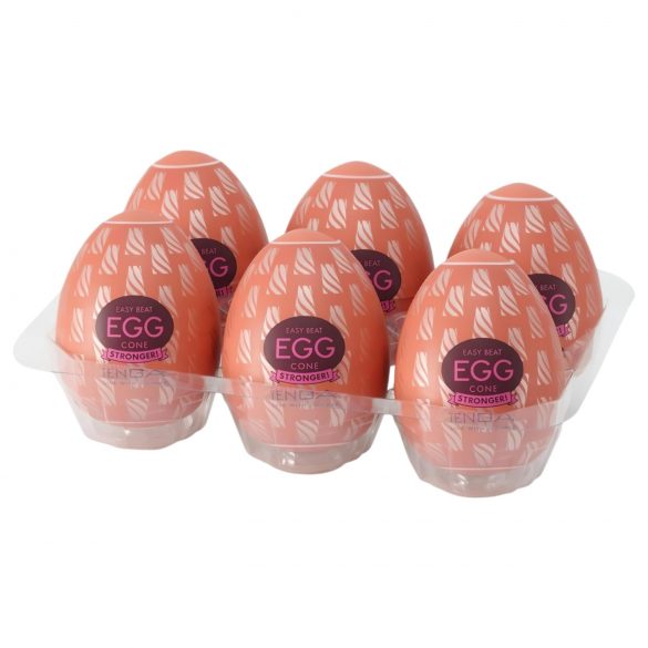 TENGA Egg Cone Stronger - set senzualnih jaja (6 kom)