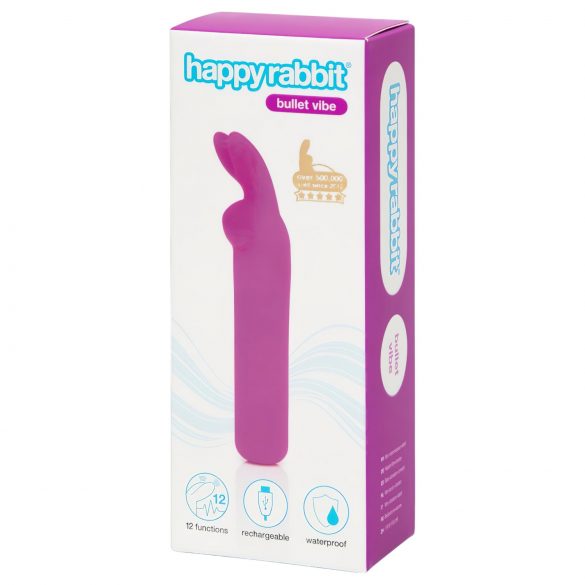 Happyrabbit Bullet - ljubičasti zečji vibrator sa punjenjem