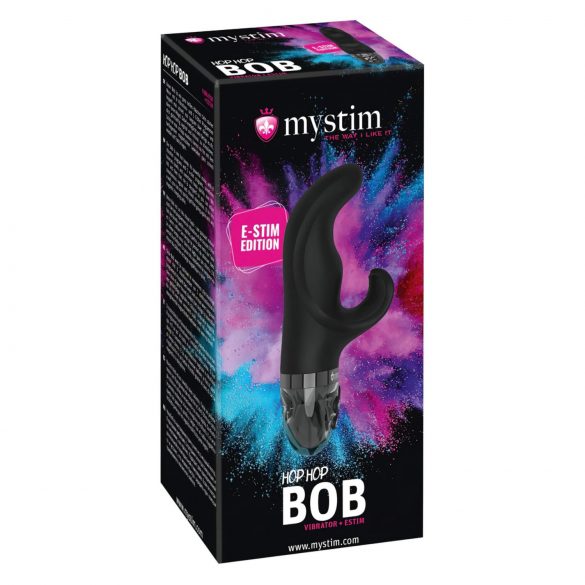 mystim Hop Hop Bob E-Stim - crni elektro vibrator na punjenje