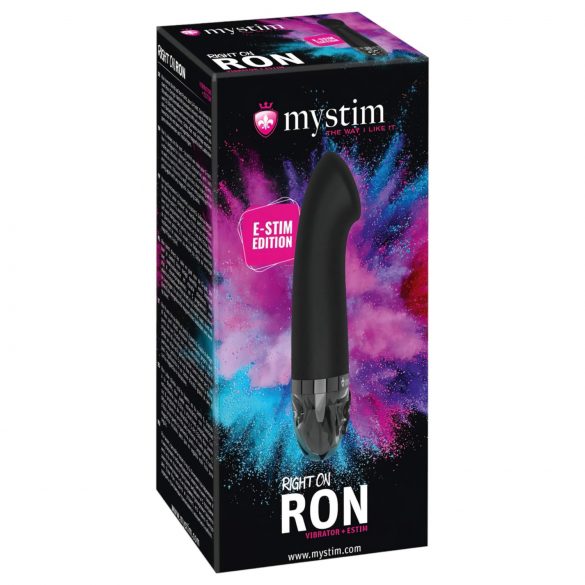 mystim Pravi Ron - elektro G-tačka vibrator (crni)