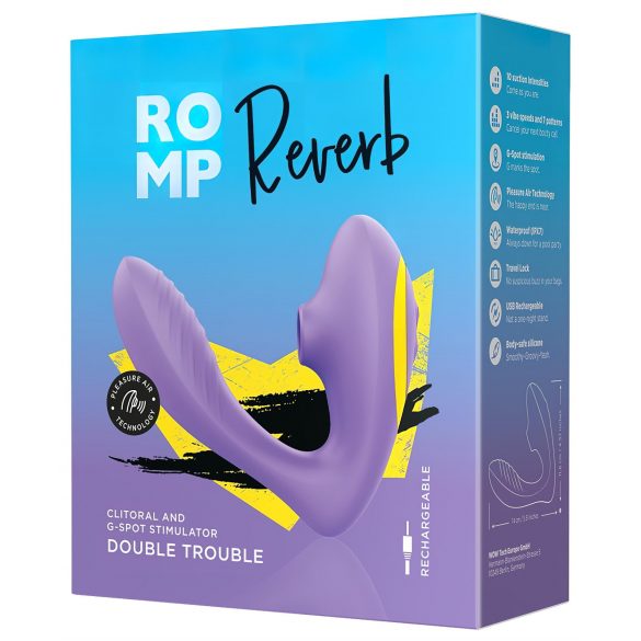 ROMP Reverb - 2u1 G-tačka vibrator (ljubičasti)