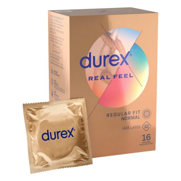 Durex Real Feel - bezlatexový kondom (16 ks)