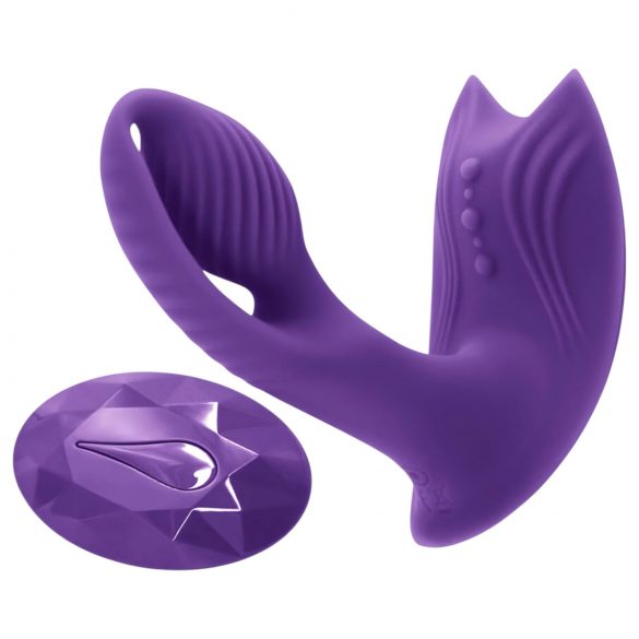 Inya Bump-N-Grind - radio, grejni 2u1 klitoralni vibrator (ljubičasti)