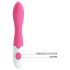 Pretty Love Bishop - vodootporni G-tačka vibrator (pink-beli)