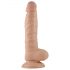 Lovetoy Real Extreme - dildo sa vakumom - 21cm (natur)