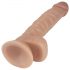 Lovetoy Real Extreme - dildo sa vakumom - 21cm (natur)