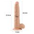 Lovetoy Real Extreme - dildó sa vakumskom bazom - 24cm