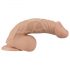 Lovetoy Real Extreme - vakuumska baza, dildo sa testisima - 23cm (naturalan)