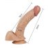 Lovetoy Real Extreme - G-tačka dildo - 21 cm (prirodna boja)