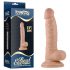 Lovetoy Real Extreme - prirodni G-tačka dildo sa testisima, 19 cm