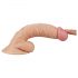 Lovetoy Real Extreme - prirodni G-tačka dildo sa testisima, 19 cm