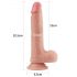 Lovetoy Nature Cock - Dvostruki realistični dildo - 20cm (natur)