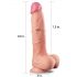 Lovetoy Nature Cock - dvostruki realistični dildo - 25cm (natur)