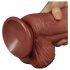 Lovetoy - dvoslojni realistični dildo - 26cm (natur)