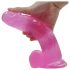 Lovetoy Jelly Studs - realistično dildo sa bazom - 20cm (roze)