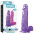 Lovetoy Jelly - Realistični dildo sa osnovom 20cm (ljubičasti)