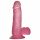 Lovetoy Jelly Studs - realistični dildo sa bazom, 15cm (roze)