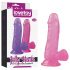 Lovetoy Jelly Studs - realistični dildo sa bazom, 15cm (roze)